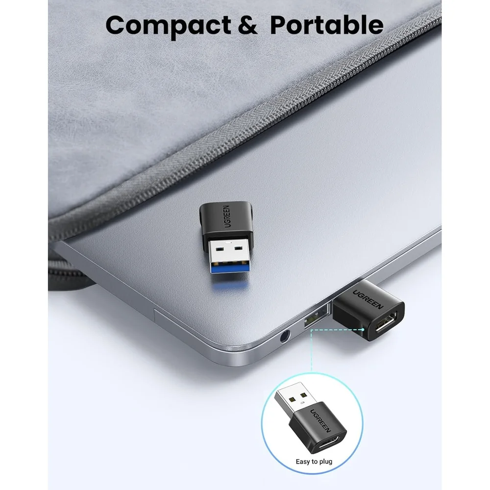 Imagem 5 de 5 do produto Adaptador Usb 3.0 Para Usb-c Ugreen Otg - Kit Com 3 Unidades
