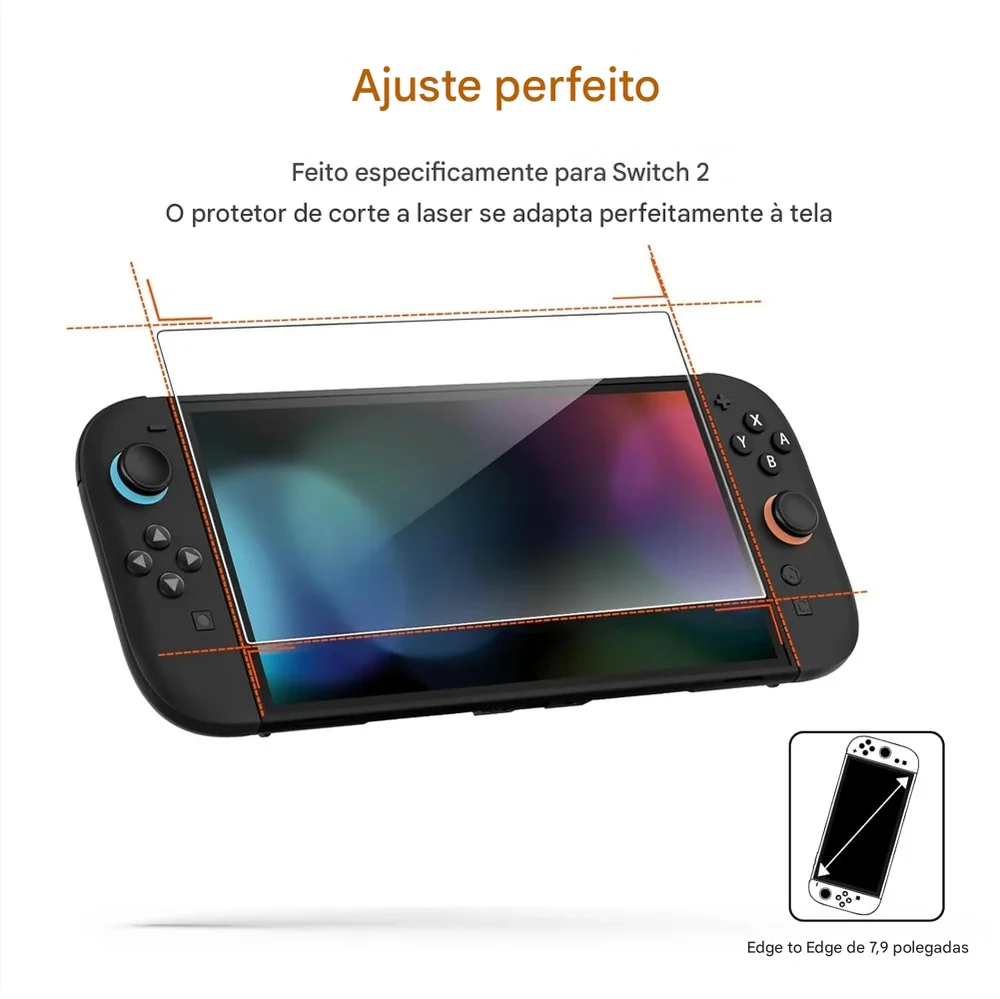 Pelicula Nintendo Switch 2 Premium De Vidro Temperado 9h Ns2
