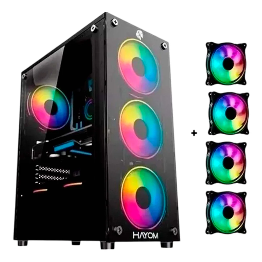 Computador PC Gamer i9 11ª Geração, 32gb Ram, SSD 480GB, RTX 2060 6gb, Monitor 23" Curvo, Gabinete Gb1749 - Preto - view 2