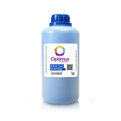 Refil Pó De Toner 3201dw, 3201, 3302fdw, 3302, W2191a, 219a Laserjet Pro Ciano 1kg
