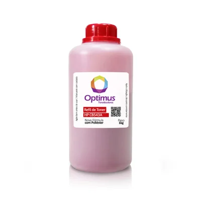 Refil Pó De Toner Cp1215 Laserjet, 1215, Cp1515n, Cp1515, Cm1312, 1312, Cb543a, 125a Laserjet Magenta 1kg