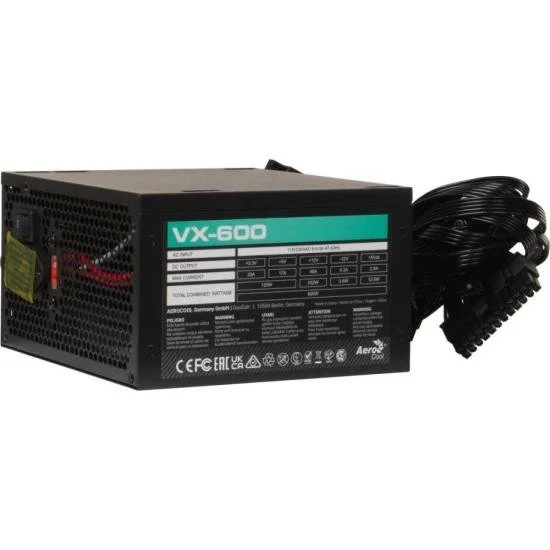 Fonte Gamer Atx Aerocool Stealth Vx-600 600w Bivolt [f002]