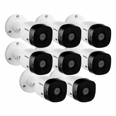 Kit 8 Câmeras Intelbras Vhl 1120 Bullet Hdcvi Lite, Hd 720p, Lente 3.6mm, Visão Noturna 20m, Ip66