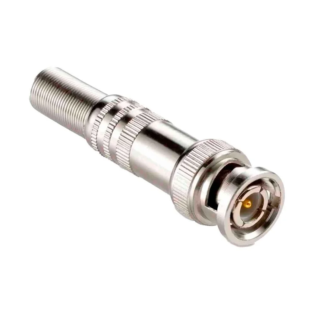 Imagem 3 de 3 do produto Kit 80 Conectores Plug Bnc Macho Com Mola De Parafuso Ideal Para Sistema De Cftv