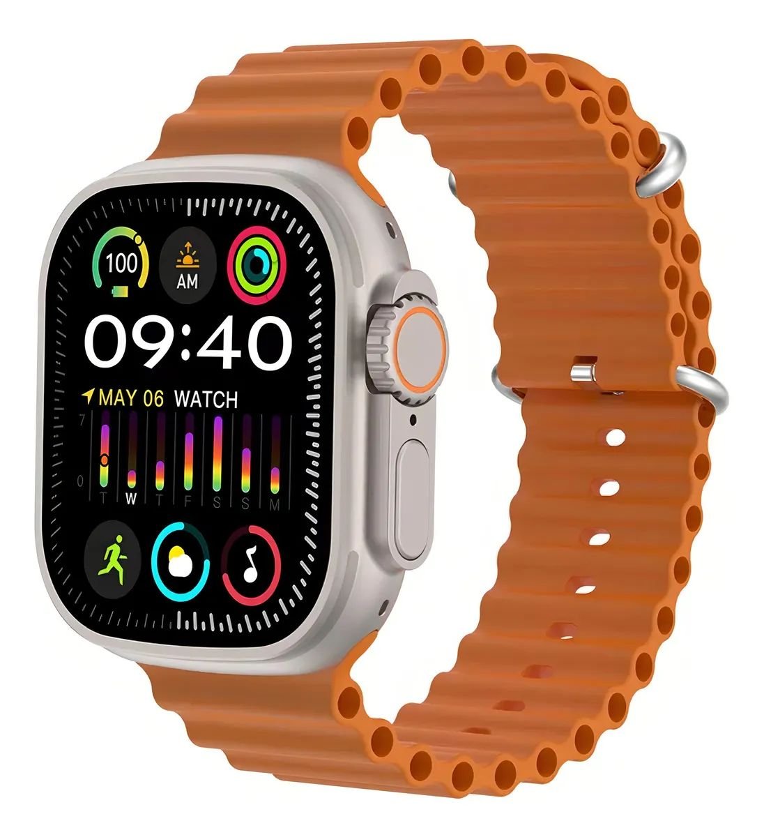 Relógio Smartwatch 10 Ultra 49mm Com 7 Pulseiras