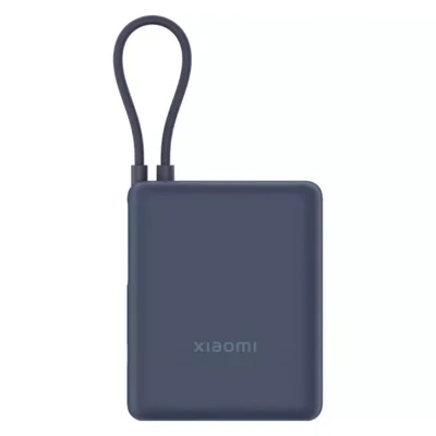 Carregador Portátil Xiaomi Power Bank Bhr9341gl 10000mah 33w, Cabo Integrado - Azul