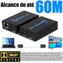 Extensor HDMI Rj45 60mts Full Hd 1080p Compativel Com PC Ps4 Ps5 XBOX