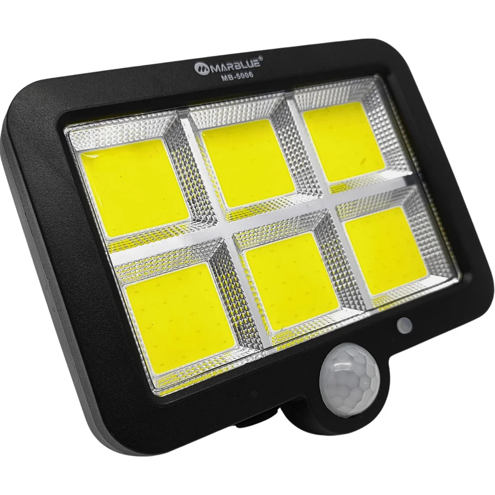 Imagem 5 de 5 do produto Sensor De Presença Luminária De Parede 120 LEDs Refletor Energia Solar