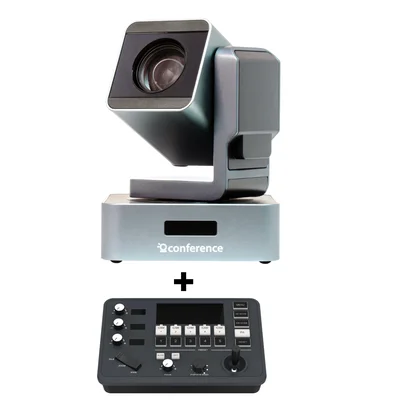 Kit 1 Câmera Mini PTZ 20X Full HD com Joystick – Transmissão Cristã de Cultos e Missas com Qualidade e Controle Preciso