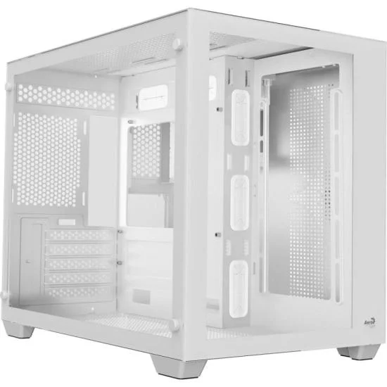 Gabinete Gamer Aerocool Dryft Branco Lateral Vidro [f002]