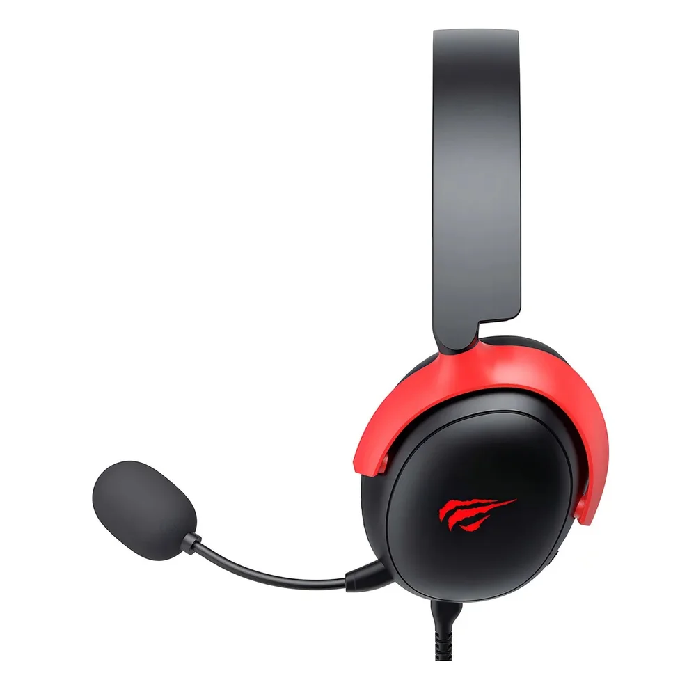 Imagem 2 de 5 do produto Headset Gamer Havit Gamenote H2015f, 3.5mm, Drivers 53mm, Preto/vermelho
