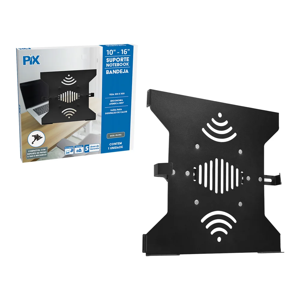 Imagem 1 de 5 do produto Adaptador Suporte Para Notebook Bandeja De Suporte 10 A 16''