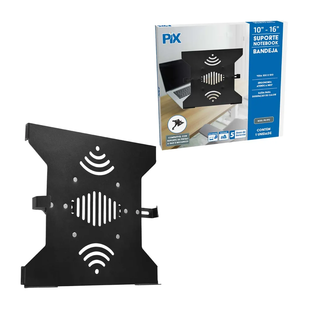 Imagem 5 de 5 do produto Adaptador Suporte Para Notebook Bandeja De Suporte 10 A 16''