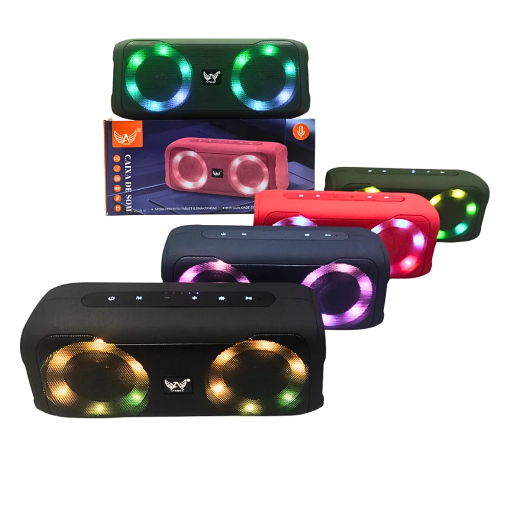 Imagem 3 de 5 do produto Caixa De Som Bluetooth Portátil 5w LED RGB Altomex Al-6095