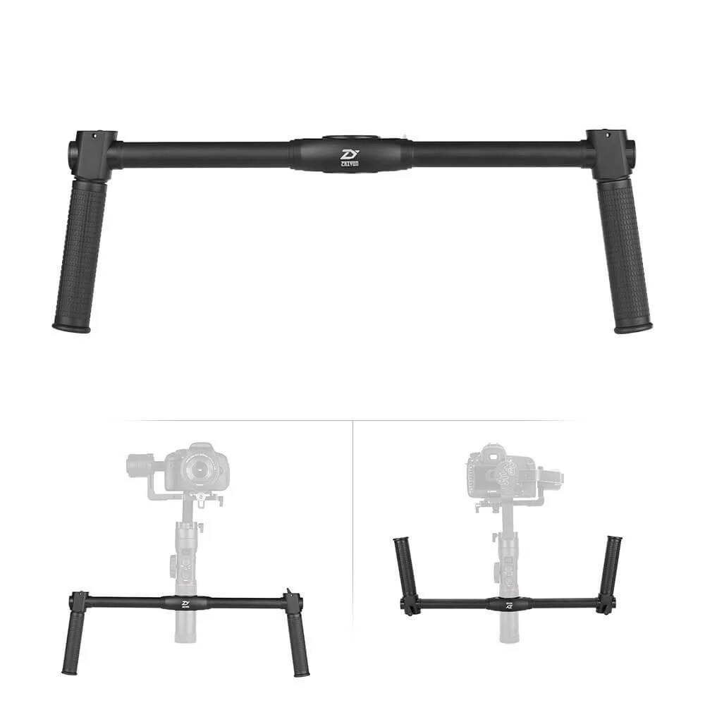 Suporte Extensor Zhiyun Eh002 Dual Hand Alça Dupla Para Crane 2 E Crane2s