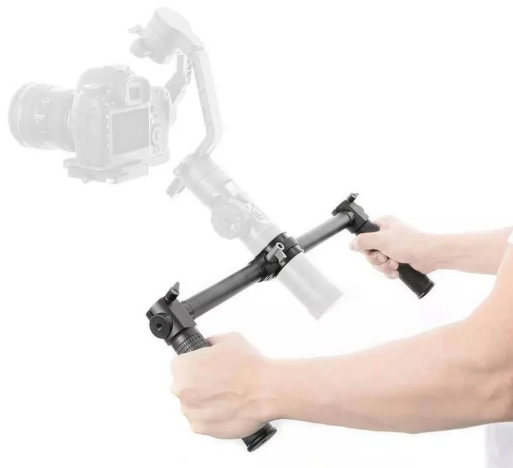Suporte Extensor Zhiyun Eh002 Dual Hand Alça Dupla Para Crane 2 E Crane2s