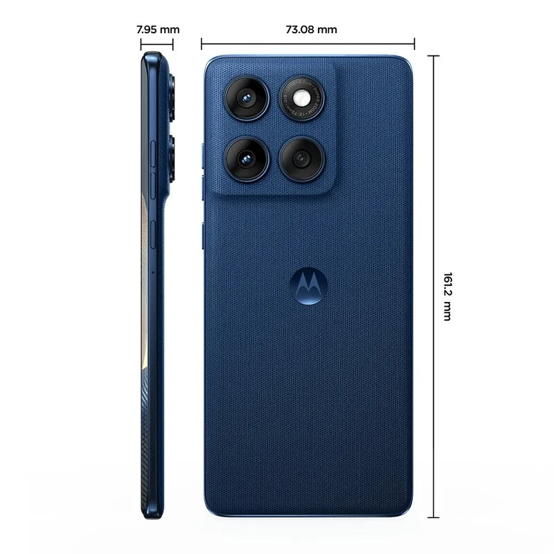 Imagem 2 de 4 do produto Smartphone Motorola Edge 60 5g - Azul Marinho, 512gb, 24gb (12 Gb Ram+12 Gb Ram Boost), Câmera Dupla 50mp, Tela De 6.7"
