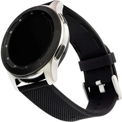 Comit - Kit De Banda Para Samsung Galaxy Watch 42mm, Watch Active E Watch Active 2 - Tecido Preto/bluestone/preto-52375bbr