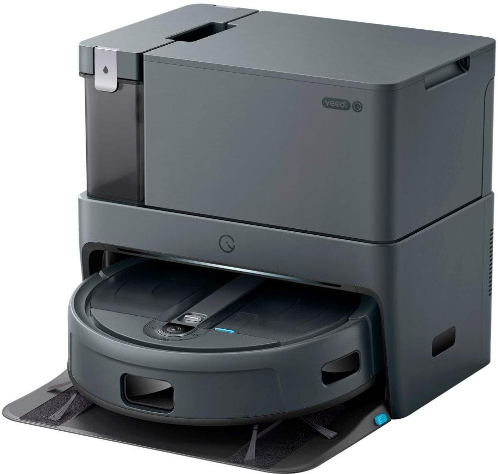 Ecovacs Robotics - Aspirador E Esfregão Robot Cube Pro Com Esfregão, Estação De Limpeza Automática, Mapeamento E Prevenção De Obstáculos - Grey-kleinb