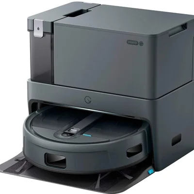 Ecovacs Robotics - Aspirador E Esfregão Robot Cube Pro Com Esfregão, Estação De Limpeza Automática, Mapeamento E Prevenção De Obstáculos - Grey-kleinb