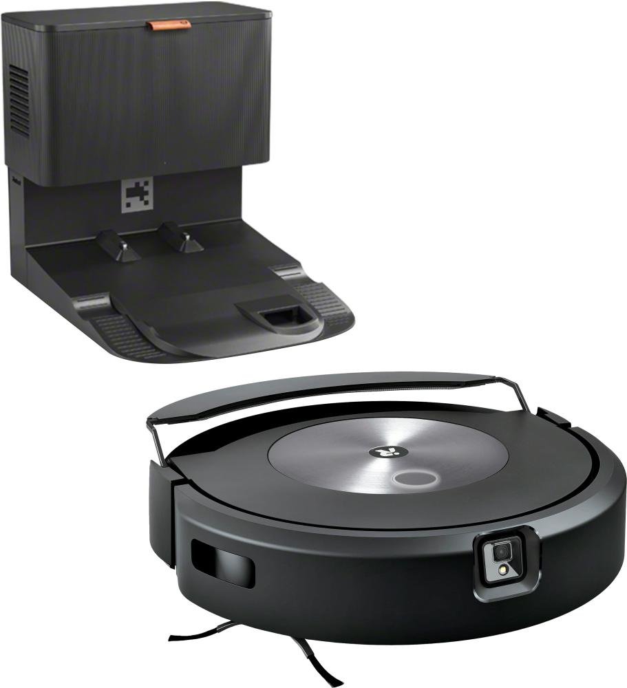Irobot - Roomba Kit J7+ Robô Aspirador E Esfregão Com Esvaziamento Automático - Grafite-c755020