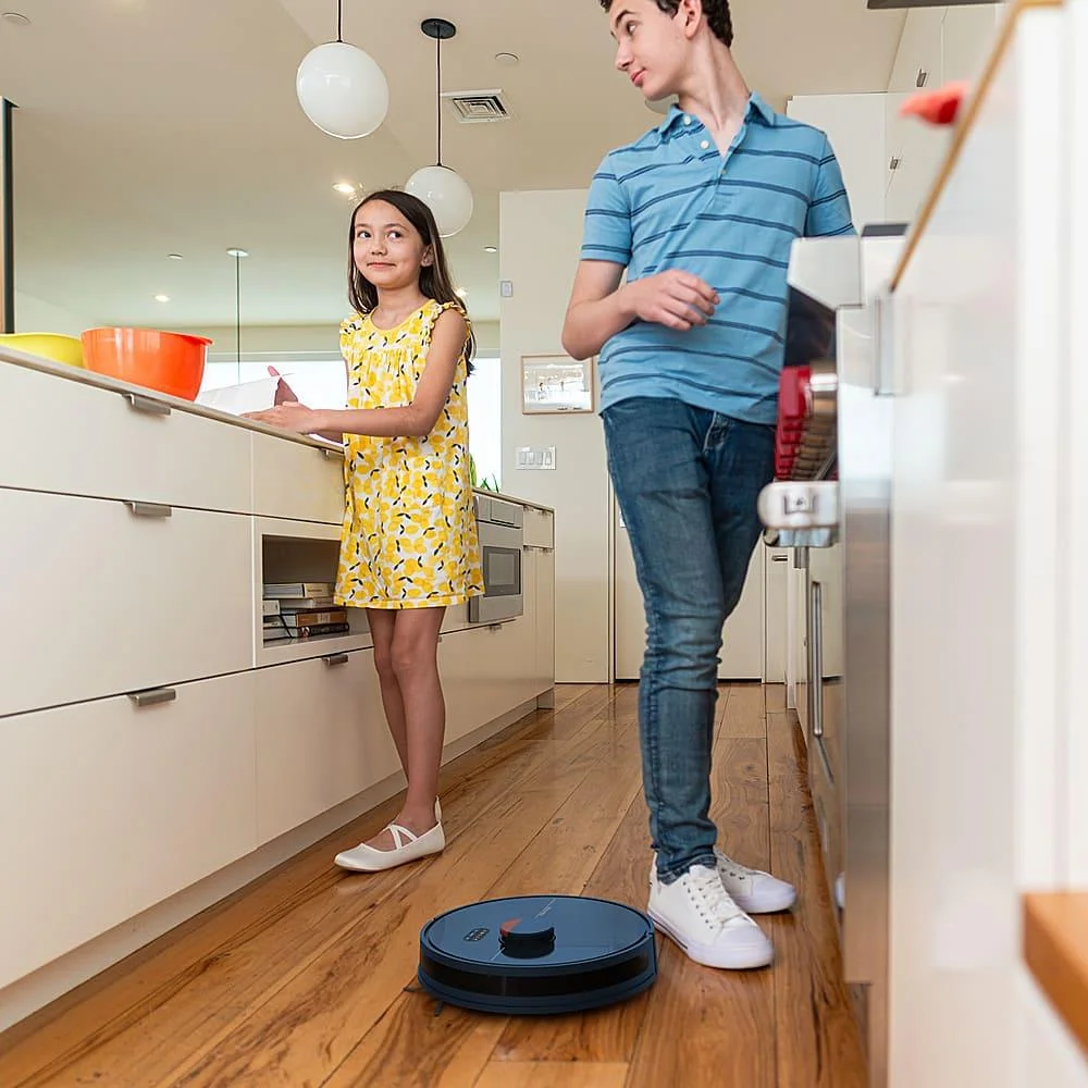 Imagem 3 de 4 do produto Bobsweep - Robô Aspirador E Esfregão Com Esvaziamento Automático Conectado Por Wi-fi Dustin - Navy-pet24-7-213