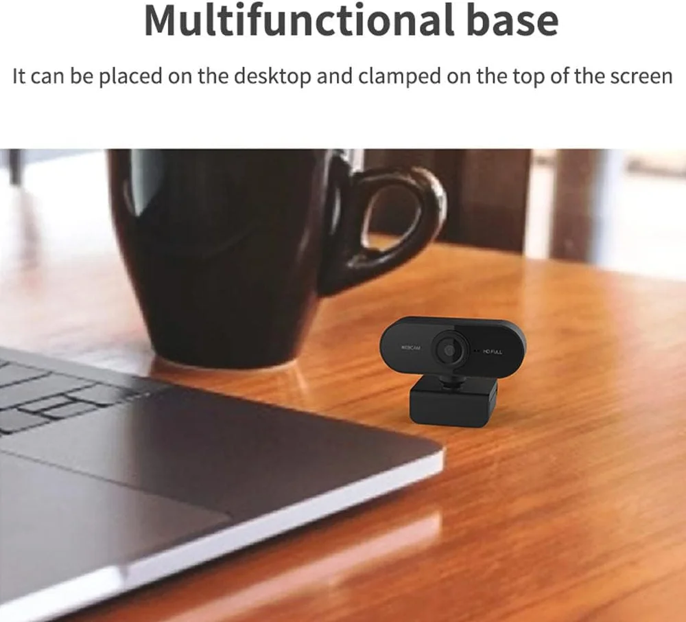 Imagem 5 de 5 do produto Webcam Microfone Camera Full Hd 1080p Computador Plug E Play Microfone Embutido
