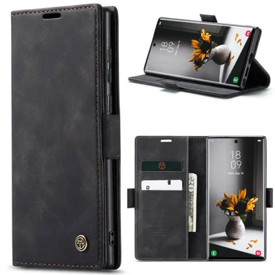 Capa Carteira Samsung Galaxy S22 Ultra - Cor: Preto