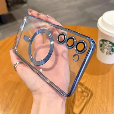 Capa Magsafe com Proteção na Lente para o Samsung Galaxy S25 - Cor: — foto 7