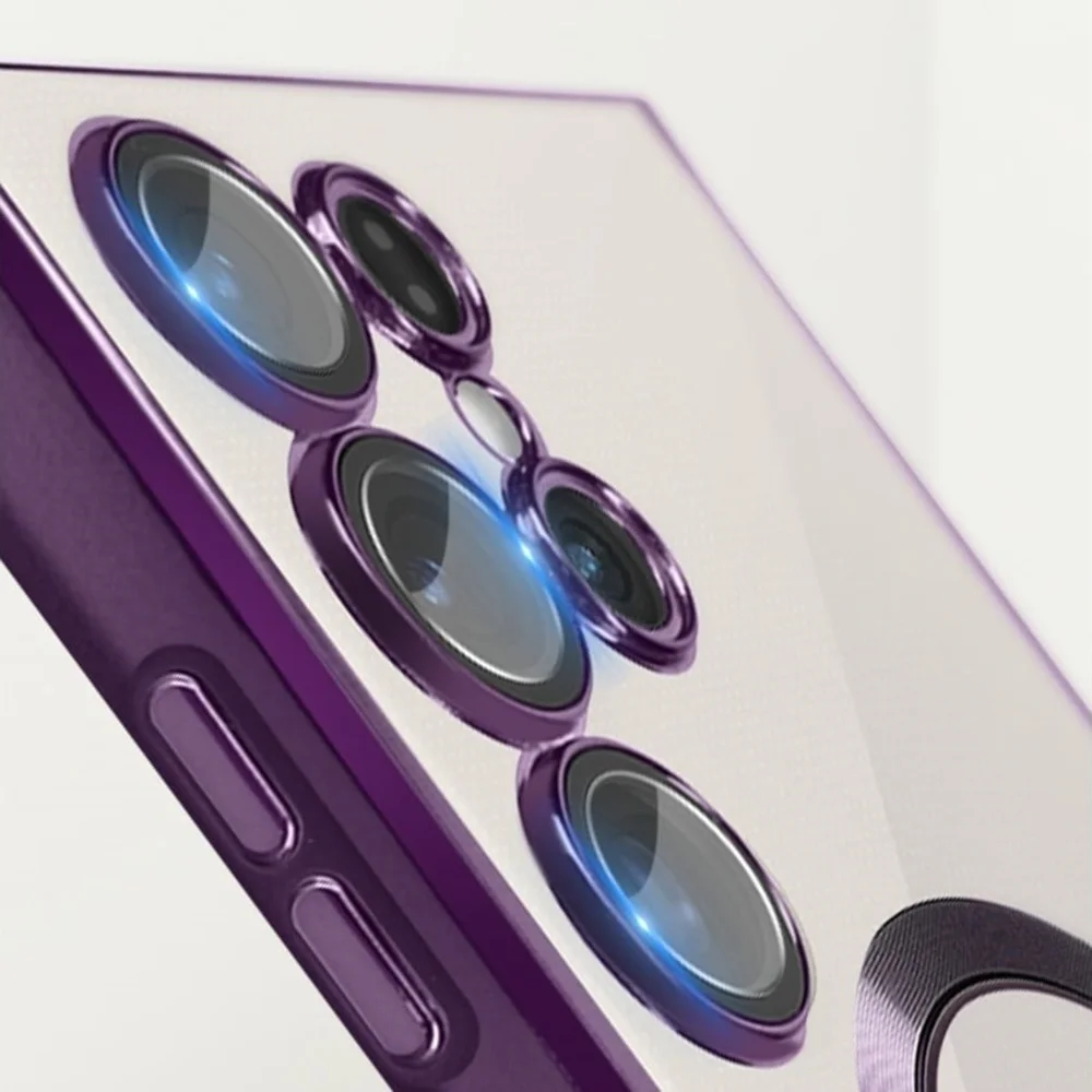 Imagem 4 de 4 do produto Capa Magsafe com Proteção na Lente para o Samsung Galaxy S25 Ultra - Cor: Vinho
