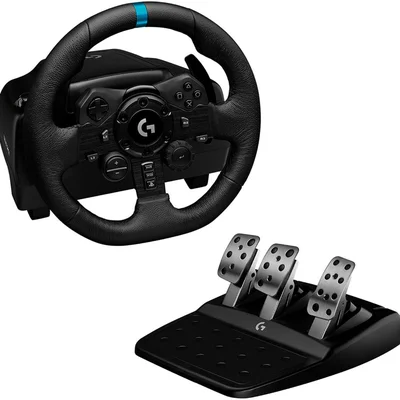 Logitech - Volante E Pedais G923 Para Ps5, Ps4 E PC - Preto-941-000147