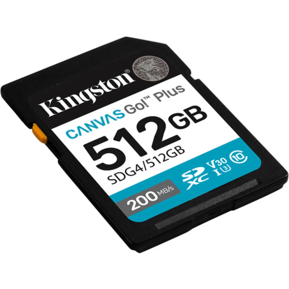 Imagem 4 de 5 do produto Cartão Memória Kingston Sd Xc 512gb 200mb/s Uhs-i V30 Sdg4/512gb