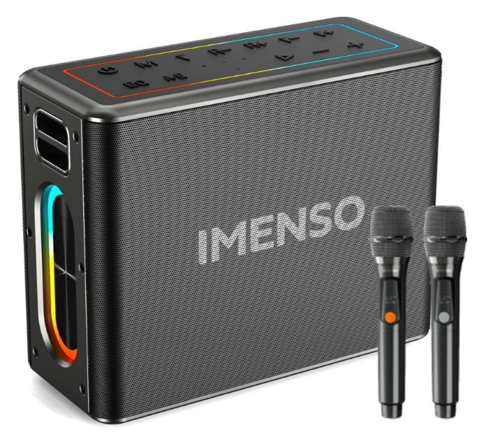 Caixa De Som Portátil Bluetooth Imenso X32 120w Ipx4 Com 2 Microfones