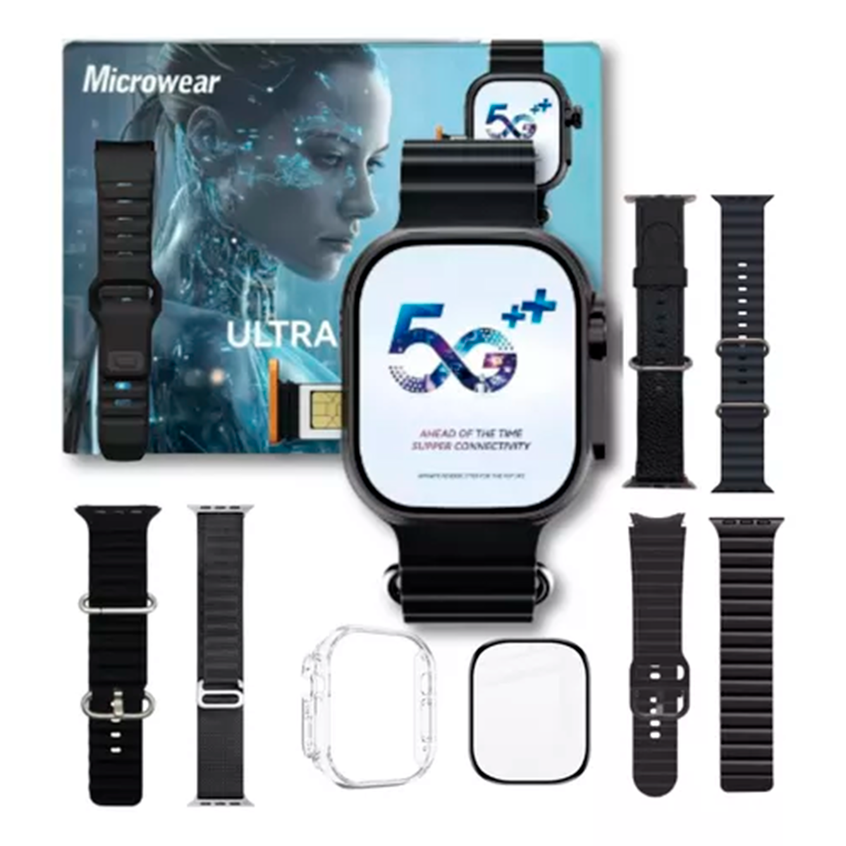 Smartwatch 5g  Ultra Ai 3 Com Chip - Unissex