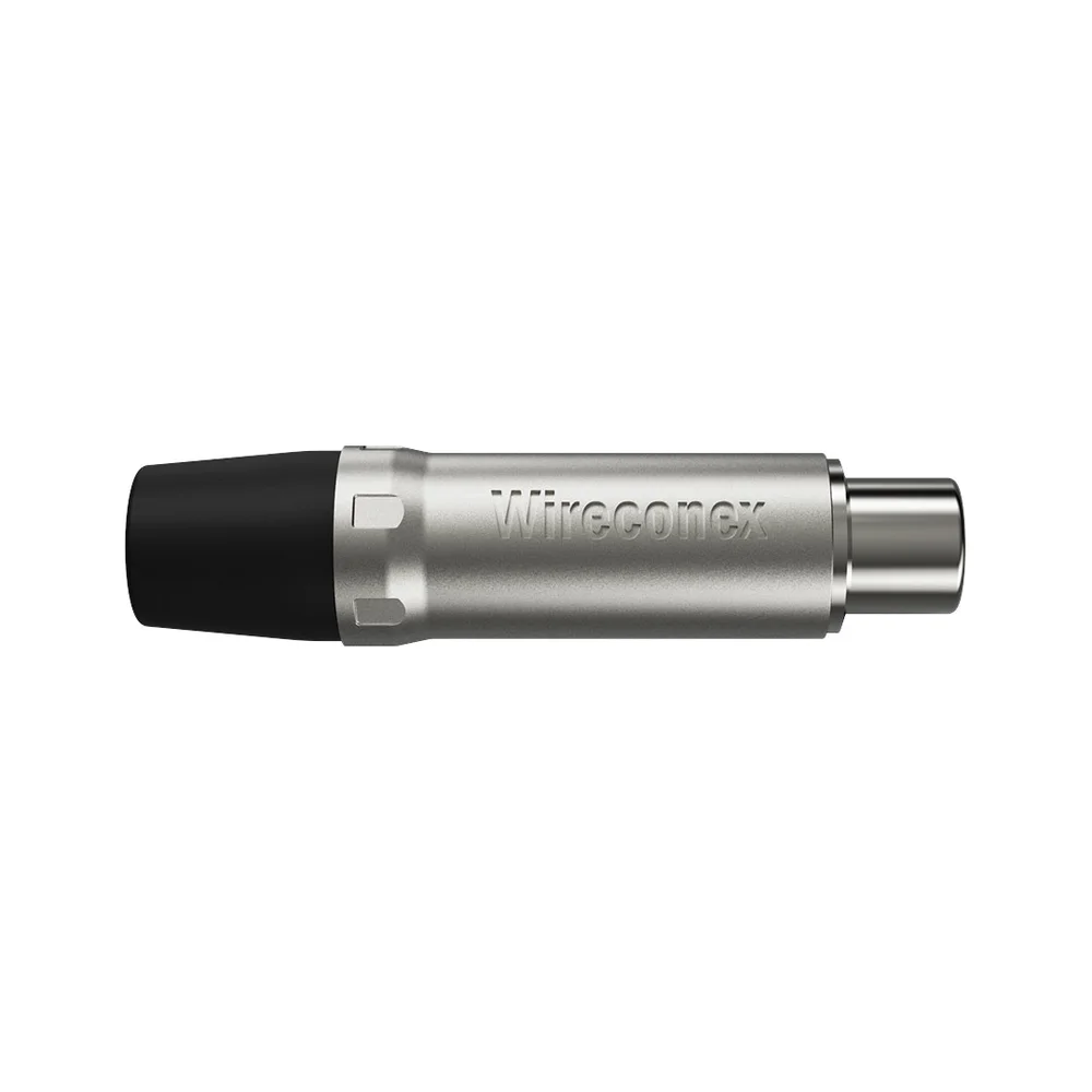 Imagem 4 de 5 do produto Plug Rca Fêmea Nickel Plt Wc 1222 Fl Bk Ni Wireconex 10 Unidades