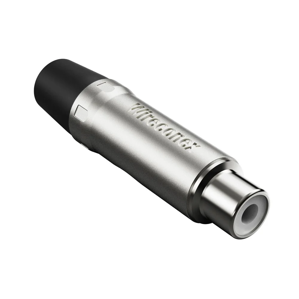 Imagem 5 de 5 do produto Plug Rca Fêmea Nickel Plt Wc 1222 Fl Bk Ni Wireconex 10 Unidades
