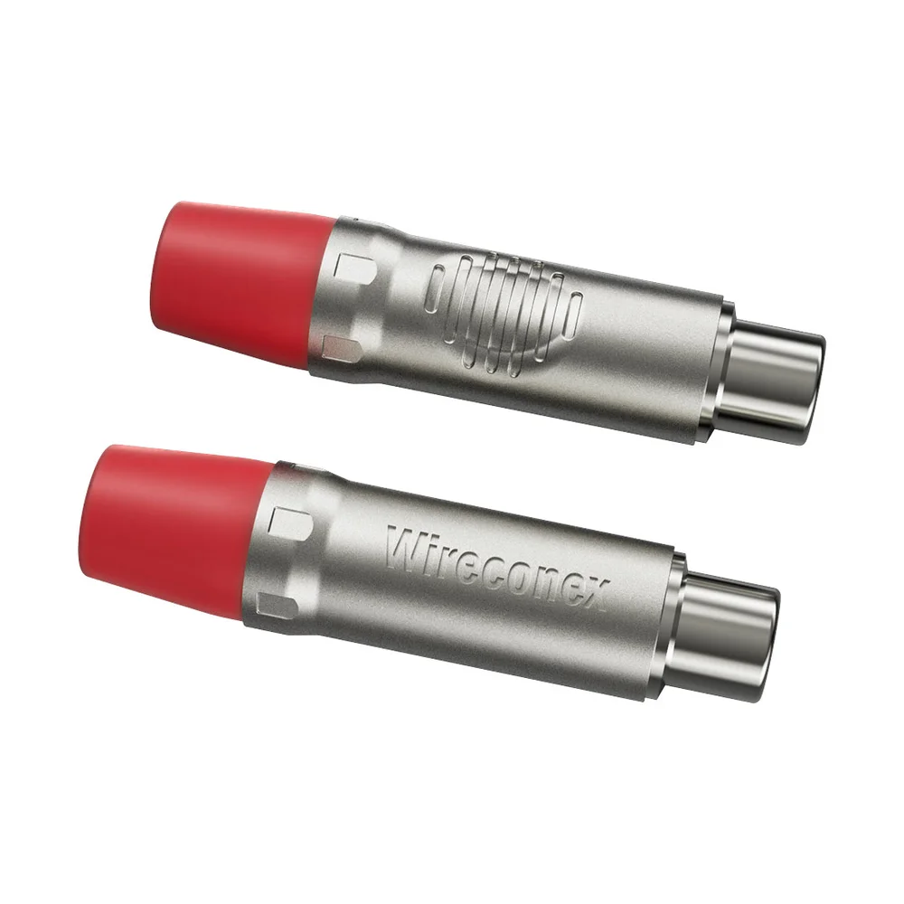 Imagem 2 de 5 do produto Plug Rca Fêmea Nickel Plt Wc 1222 Fl Rd Ni Wireconex 10 Unidades