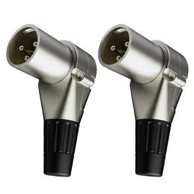 Wc 2053 Conector Xlr Macho Linha 90 Graus Wireconex 02 Unidades