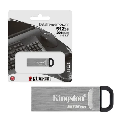 Pen Drive 512gb Usb 3.2 Data Traveler Kyson Metal Dtkn/512gb Kingston