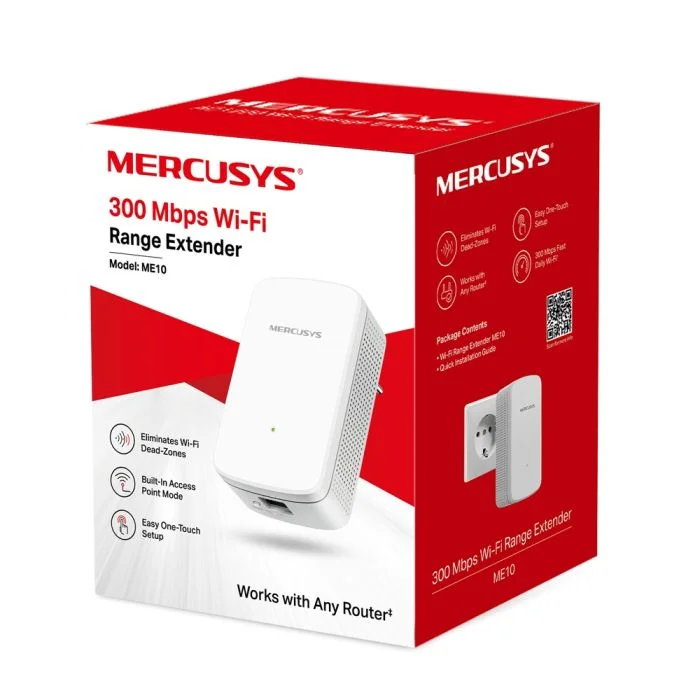 Imagem 3 de 5 do produto Repetidor De Sinal Mercusys Me10 Wireless Wi-fi 300 Mbps