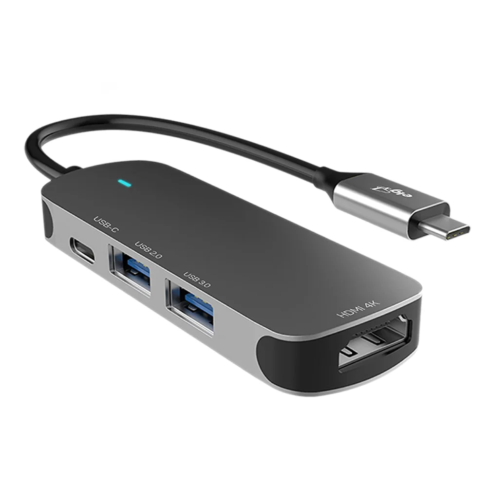Imagem 2 de 5 do produto Adaptador Hub Usb-c 3.0, Expansão Com 4 Portas (inclui HDMI 4k), Transferência 5gbps, Hub41hd, Elg