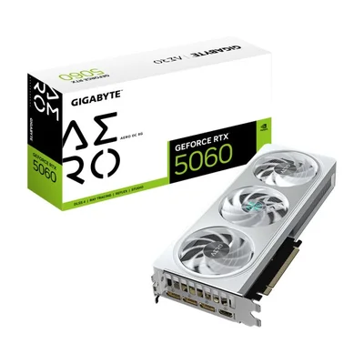 Placa De Vídeo Gigabyte RTX 5060 Aero Oc 8GB Gddr7 128bits - Gv-n5060aero Oc-8gd