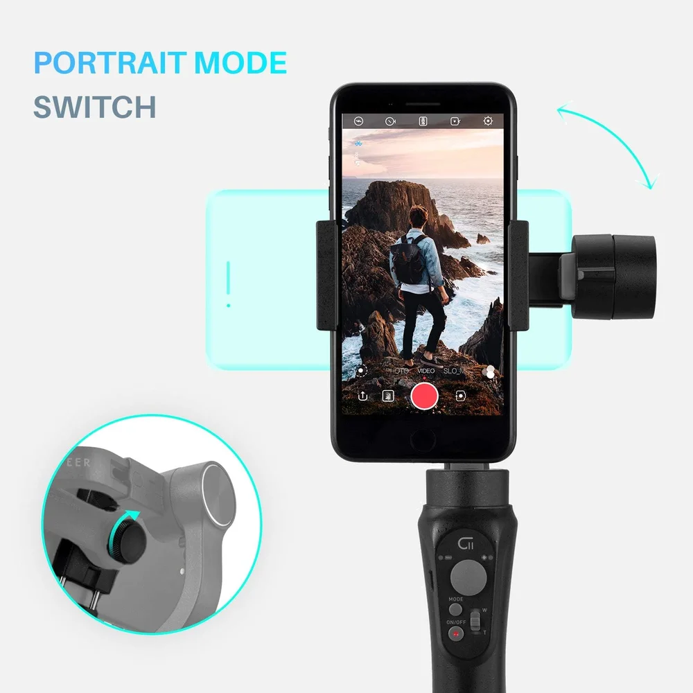 Zhiyun Cinepeer C11 Estabilizador De Celular De 3 Eixos Cardan. Zhiyun Cinepeer C11 Estabilizador De Celular De 3 Eixos Cardan.
