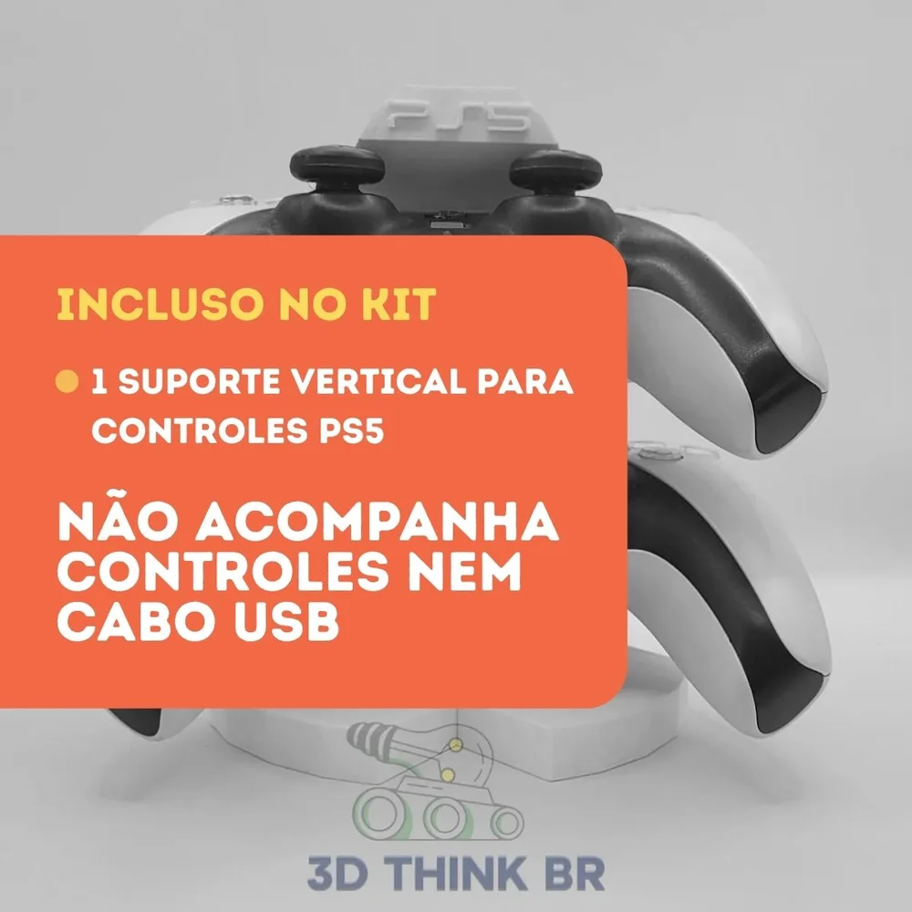 Suporte De Controle Ps5 Vertical - Dourado