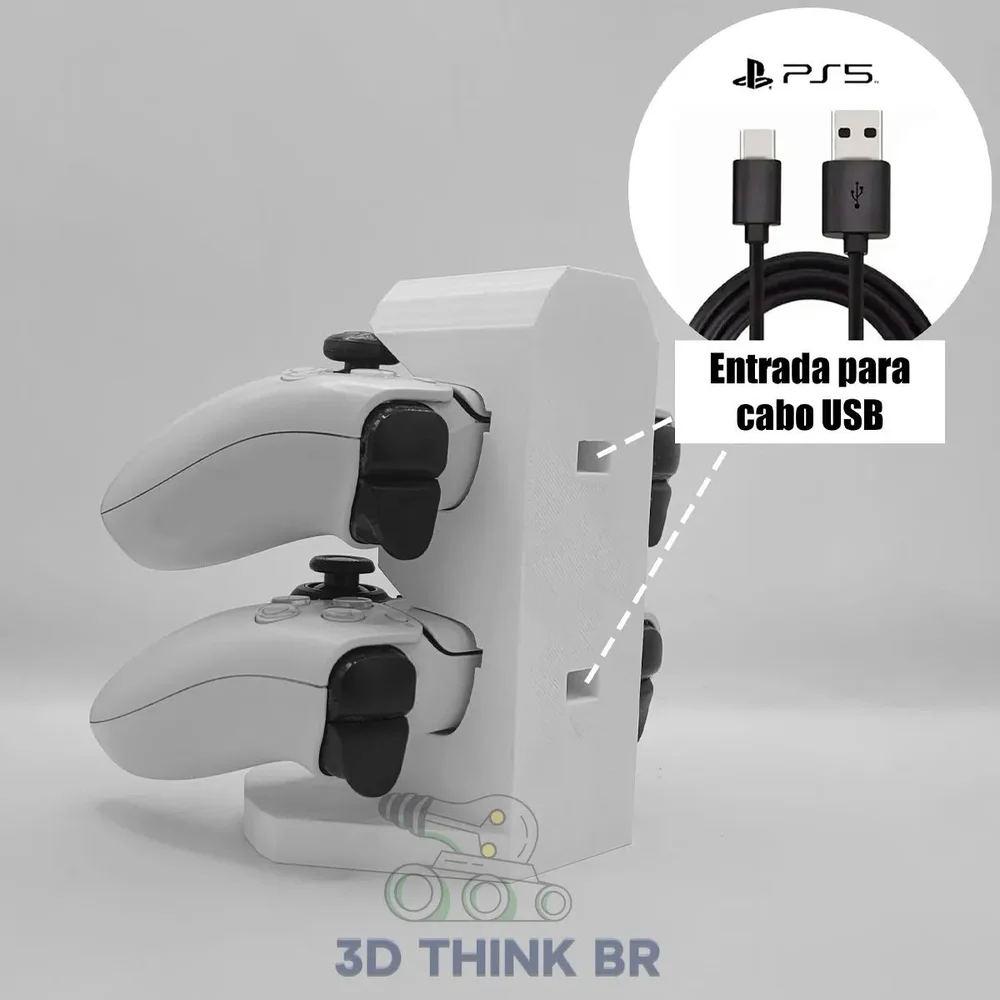 Suporte De Controle Ps5 Vertical - Dourado
