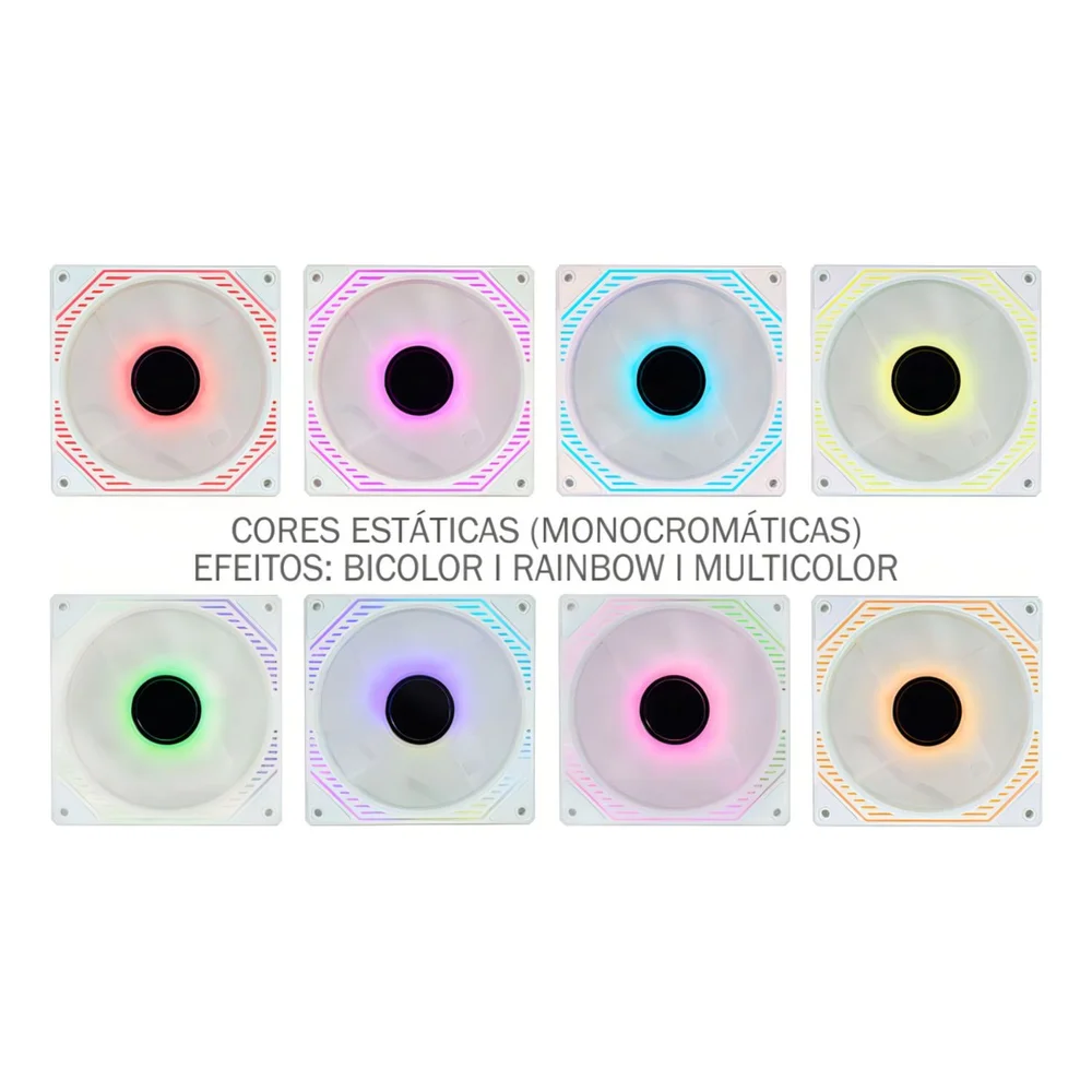 Imagem 5 de 5 do produto Kit Cooler K-mex ARGB Aauw Infinity3d 3 Coolers 120 Mm Com Controladora