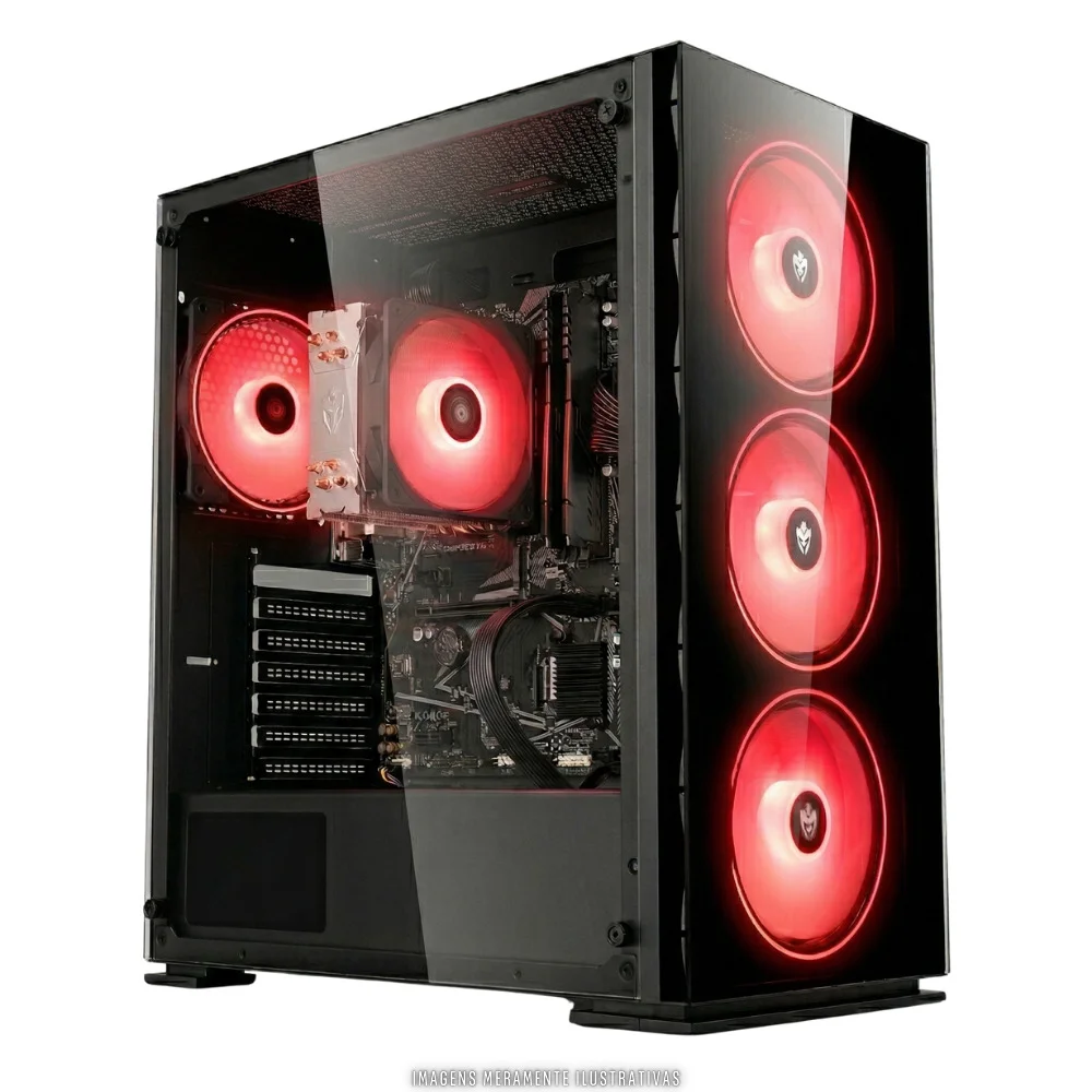 PC Gamer Bluepc Fire - Amd Ryzen 7 5700g, 16gb Ddr4, Radeon Vega, SSD 256gb, Fonte 500w - Pg2e-1015fi - view 3
