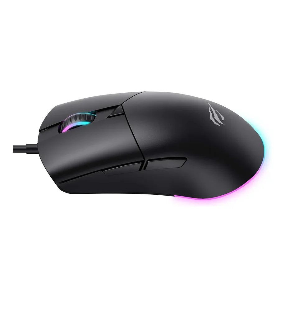 Imagem 2 de 5 do produto Mouse Gamer Havit Ms1038 - 8000dpi - Iluminação RGB - Conexão Usb - Hvms-ms1038-bk