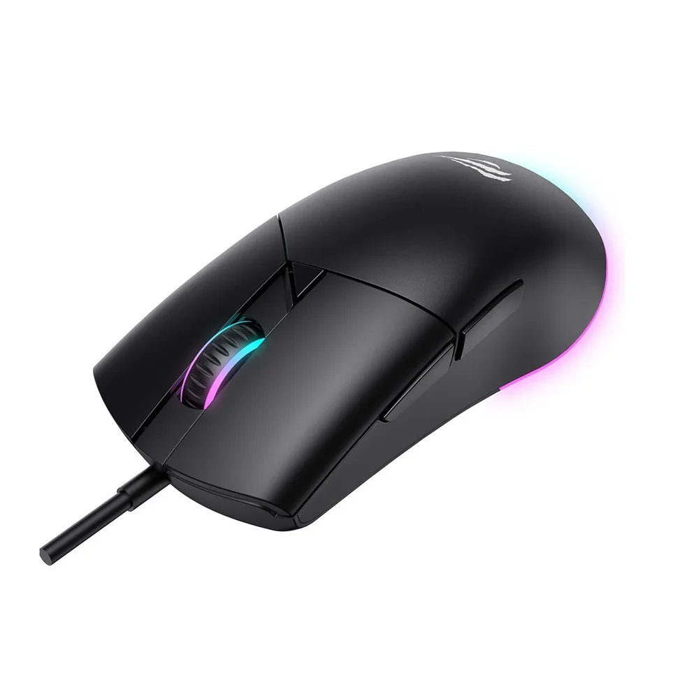 Imagem 3 de 5 do produto Mouse Gamer Havit Ms1038 - 8000dpi - Iluminação RGB - Conexão Usb - Hvms-ms1038-bk
