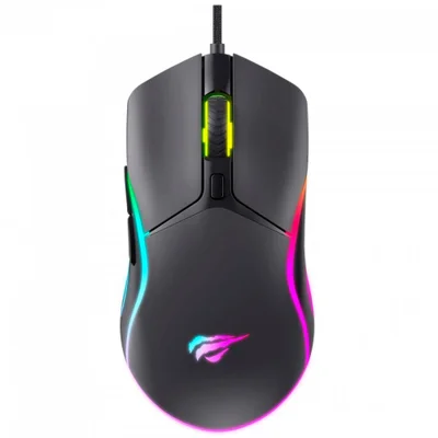 Mouse Gamer Havit Ms1029 - 7200dpi - Iluminação RGB - Conexão Usb - Hvms-ms1029-bk